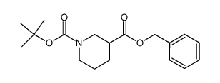 1-Boc-哌啶-3-羧酸苄酯结构式