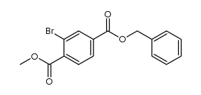 4-benzyl 1-methyl 2-bromobenzene-1,4-dioate结构式
