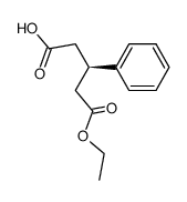 Pentanedioic acid, 3-phenyl-, monoethyl ester, (3R)- (9CI) Structure