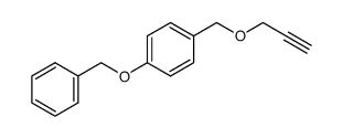 1-(benzyloxy)-4-((prop-2-yn-1-yloxy)methyl)benzene结构式