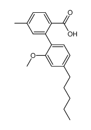 2-(2-methoxy-4-pentyl)-4-methylbenzoic acid Structure