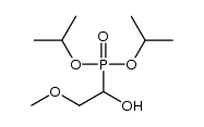 diisopropyl 1-hydroxy-2-methoxyethylphosphonate Structure