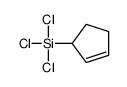 trichloro(cyclopent-2-en-1-yl)silane结构式