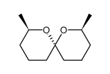 (2R,6R,8S)-(-)-2,8-dimethyl-1,7-dioxaspiro<5.5>undecane Structure