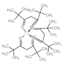 Tris(2,2,6,6-tetramethyl-3,5-heptanedionato)iron(III) Structure