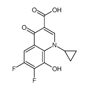 1-CYCLOPROPYL-6,7-DIFLUORO-8-HYDROXY-4-OXO-1,4-DIHYDROQUINOLINE-3-CARBOXYLIC ACID structure
