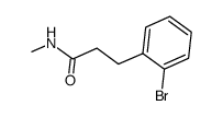 3-(2-Bromo-Phenyl)-N-Methyl-Propionamide Structure