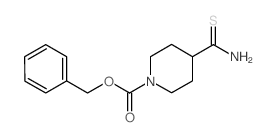 4-[氨基(硫代羰基)]哌啶-1-羧酸苄酯结构式