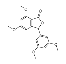 5,7-dimethoxy-3-(3',5'-dimethoxyphenyl)isobenzofuran-1-one Structure