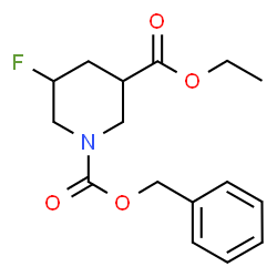 1-benzyl 3-ethyl 5-fluoropiperidine-1,3-dicarboxylate picture