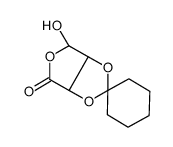 (2R,3S)-2,3,4-Trihydroxy-γ-butyrolactone 2,3-Cyclohexyl Ketal结构式
