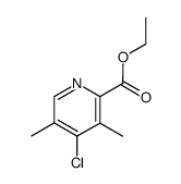 4-氯-3,5-二甲基吡啶甲酸乙酯结构式
