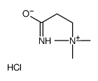 2-carbamoylethyl-trimethyl-azanium chloride Structure