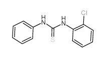 1-(2-氯苯基)-3-苯基-2-硫脲结构式