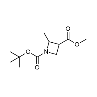 1-叔丁基 3-甲基-2-甲基氮杂环丁烷-1,3-二甲酸酯结构式