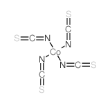 Cobaltate(2-),tetrakis(thiocyanato-kN)-, dipotassium, (T-4)- (9CI) Structure