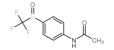 4-Acetamidophenyl trifluoromethyl sulphoxide Structure