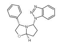1H-Benzotriazole,1-[(3S,5R,7aR)-hexahydro-3-phenylpyrrolo[2,1-b]oxazol-5-yl]- Structure