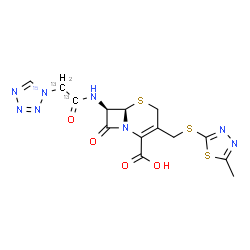 Cefazolin-13C2,15N Structure