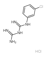 1-(3-chlorophenyl)biguanide hydrochloride structure