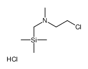 2-chloroethyl-methyl-(trimethylsilylmethyl)azanium,chloride Structure