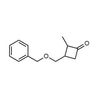 3-((苄氧基)甲基)-2-甲基环丁烷-1-酮结构式