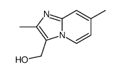 (2,7-二甲基咪唑并[1,2-a]吡啶-3-基)甲醇结构式