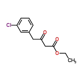 Ethyl 4-(3-chlorophenyl)-3-oxobutanoate structure