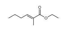 ethyl β-n-propylmethylacrylate Structure