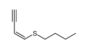 1-but-1-en-3-ynylsulfanylbutane结构式