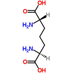 DL-2,6-二氨基庚二酸结构式