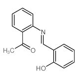 Ethanone, 1-[2-[[(2-hydroxyphenyl)methylene]amino]phenyl]- Structure