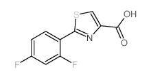 2-(2,4-DIFLUOROPHENYL)THIAZOLE-4-CARBOXYLIC ACID结构式