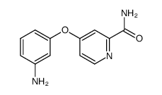 4-(3-aminophenoxy)pyridine-2-carboxamide结构式