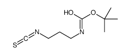 N-Boc-3-异硫氰酰基丙胺结构式