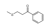 3-methylsulfanyl-1-phenyl-1-propanone结构式