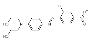 2,2’-[[4-[(2-氯代-4-硝基苯基)偶氮]苯基]亚氨基]双-乙醇结构式