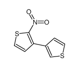 2-nitro-3-thiophen-3-ylthiophene结构式