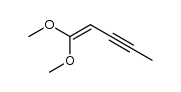 1,1-dimethoxy-pent-1-en-3-yne Structure