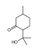 Cyclohexanone,2-(1-hydroxy-1-methylethyl)-5-methyl-结构式