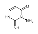 2,3-Diaminopyrimidin-4(3H)-one结构式