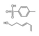 hexa-3,5-dien-1-ol,4-methylbenzenesulfonic acid结构式