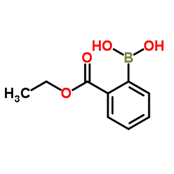 2-(乙氧羰基)苯硼酸结构式