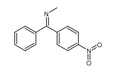N-(α-Phenyl-4-nitrobenzyliden)methylamin结构式