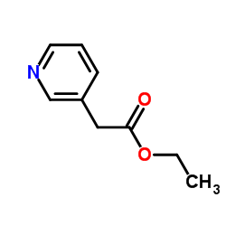 3-吡啶基乙酸乙酯结构式