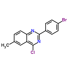 2-(4-Bromophenyl)-4-chloro-6-methylquinazoline Structure