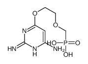 2-(2,6-diaminopyrimidin-4-yl)oxyethoxymethylphosphonic acid Structure