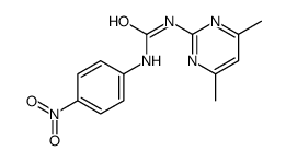 1-(4,6-dimethylpyrimidin-2-yl)-3-(4-nitrophenyl)urea结构式