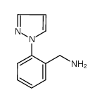 2-(1-吡唑基)苄胺结构式