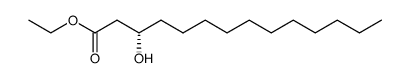 (S)-ethyl 3-hydroxytetradecanoate结构式